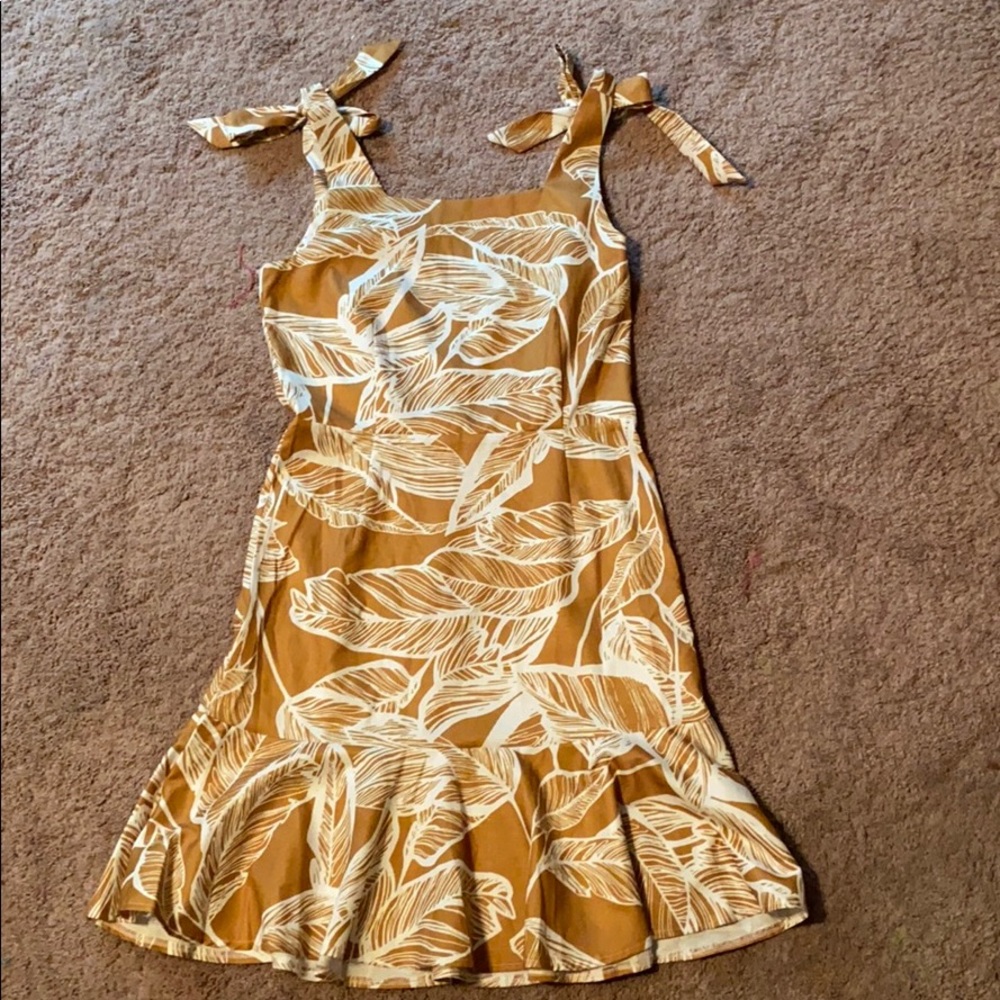 Worn 1X Dress in Mustard Color